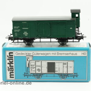 Märklin H0 | Märklin 4679 Gedeckter Güterwagen mit Bremserhaus | Württemberg W.N. 700303 Nm Güterwagen
