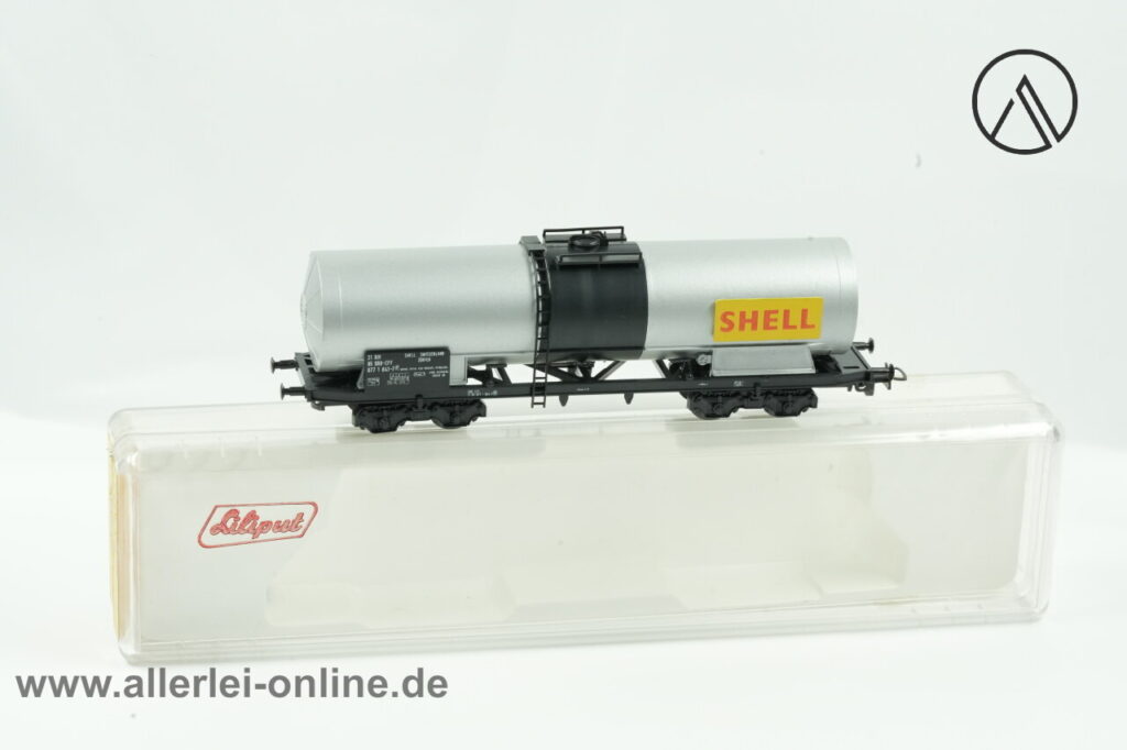 Liliput H0 | Liliput 225 S51 SHELL Kesselwagen der SBB | 4-Achsiger Güterwagen