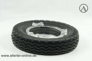 Reifen-Aschenbecher mit Glaseinsatz | Reifen Miltenberger Aschaffenburg | Vintage 60-70er Jahre Dunlop Reifenwerbung