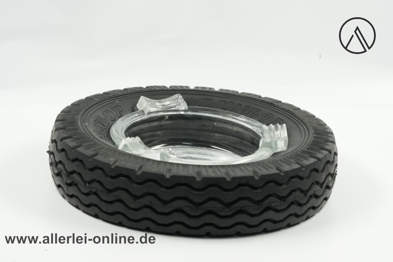 Reifen-Aschenbecher mit Glaseinsatz | Reifen Miltenberger Aschaffenburg | Vintage 60-70er Jahre Dunlop Reifenwerbung Reifen-Aschenbecher mit Glaseinsatz | Reifen Miltenberger Aschaffenburg | Vintage 60-70er Jahre Dunlop Reifenwerbung