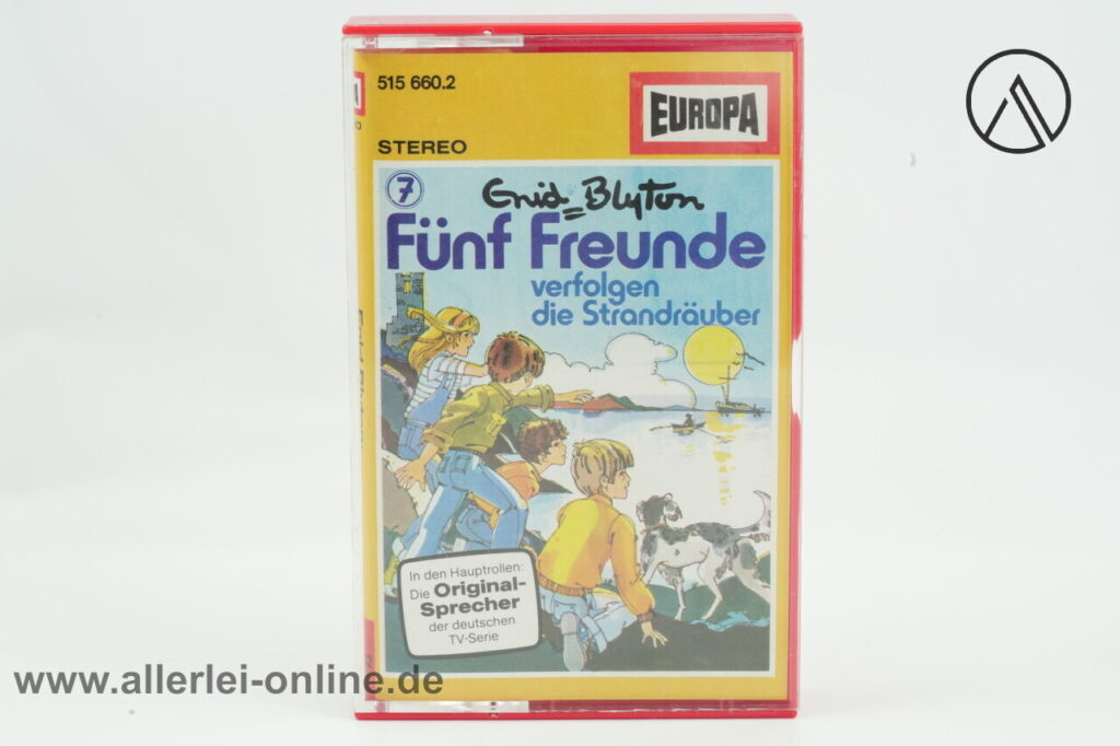 Fünf Freunde Folge 7 | verfolgen die Strandräuber | Vintage MC Hörspiel Kassette | Europa Cassette