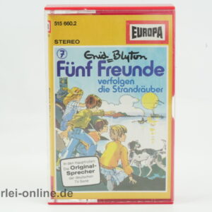 Fünf Freunde Folge 7 | verfolgen die Strandräuber | Vintage MC Hörspiel Kassette | Europa Cassette