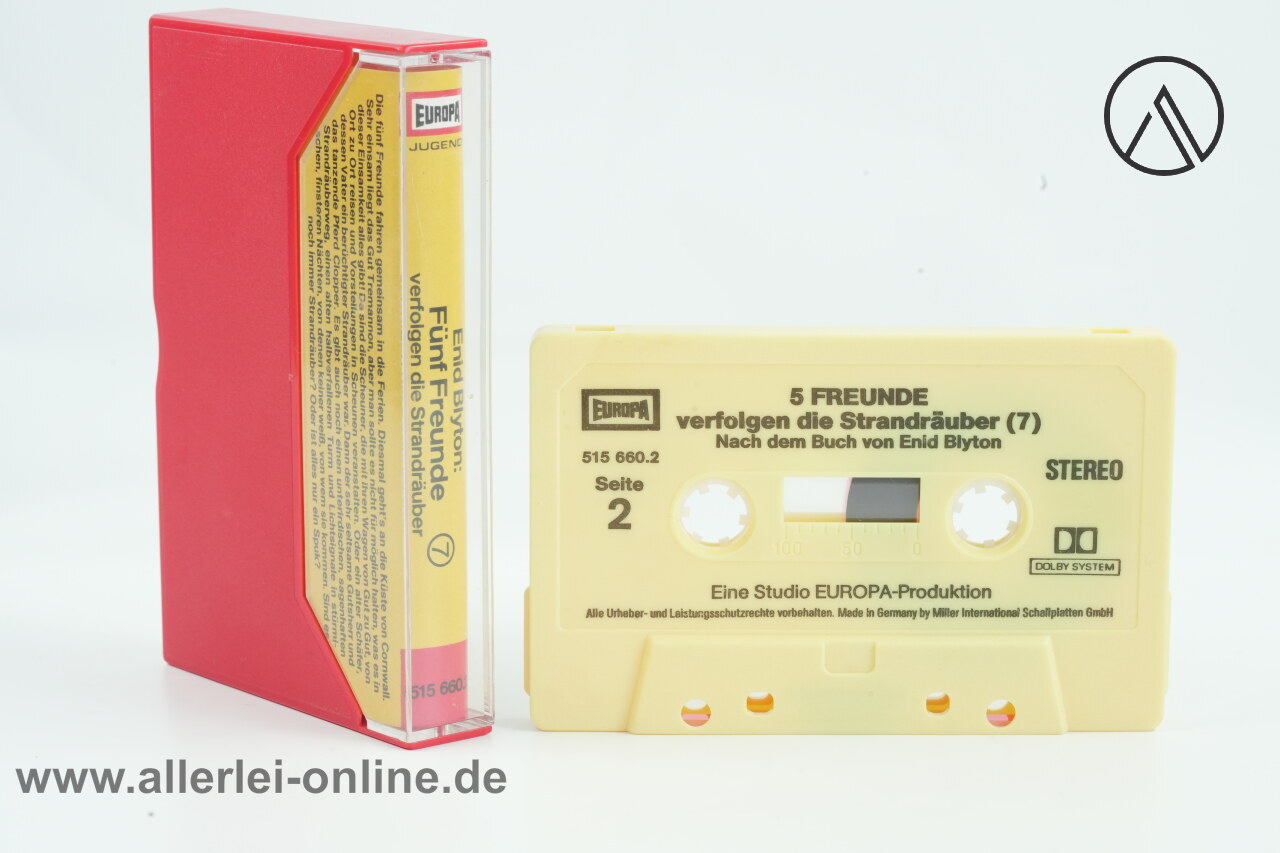 Fünf Freunde Folge 7 | verfolgen die Strandräuber | Vintage MC Hörspiel Kassette | Europa Cassette 2 Fünf Freunde Folge 7 | verfolgen die Strandräuber | Vintage MC Hörspiel Kassette | Europa Cassette 2