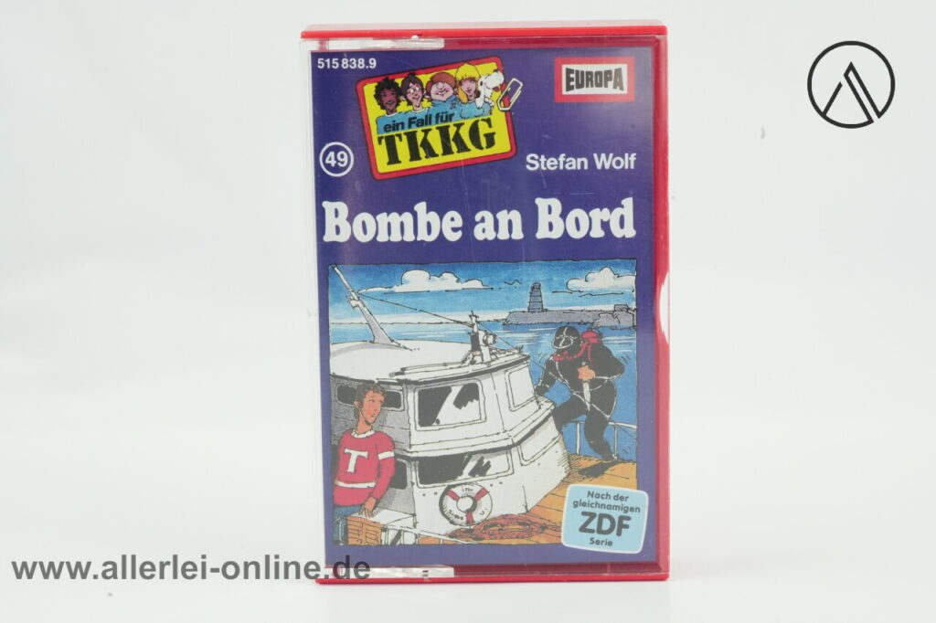 TKKG Folge 49 | Bombe an Bord | Vintage MC Hörspiel Kassette | Europa Cassette