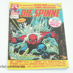 Die Spinne Comic-Heft Nr.2 | Zweitauflage | Mit dem unglaublichen HULK! | Spider-Mann Superhelden Serie | Vintage Condor Marvel Verlag Comic