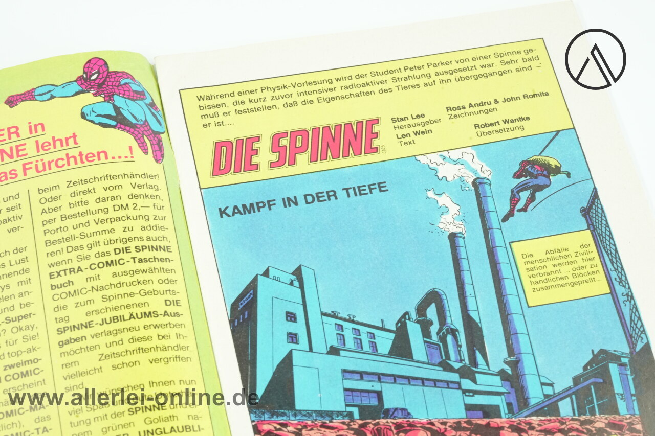 Die Spinne Comic-Heft Nr.2 | Zweitauflage | Mit dem unglaublichen HULK! | Spider-Mann Superhelden Serie | Vintage Condor Marvel Verlag Comic – Bild 5