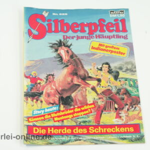 Silberpfeil Comic-Heft Nr.625 | Der junge Häuptling | Die Herde des Schreckens | Vintage Bastei Verlag Western Comic