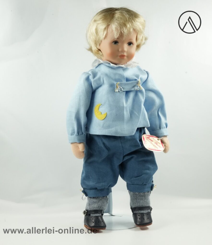 Käthe Kruse Puppe | Mond 37 cm | Vintage Schummelchen | Junge mit Anzug 1