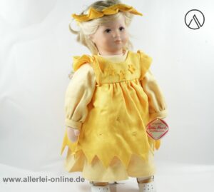 Käthe Kruse Puppe | Sonne 37 cm | Vintage Schummelchen Mädchenpuppe mit Kleid 1