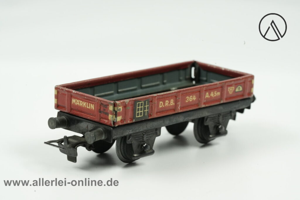 Märklin H0 | Märklin 364 Niederbordwagen D.R.B. | Blech- Güterwagen