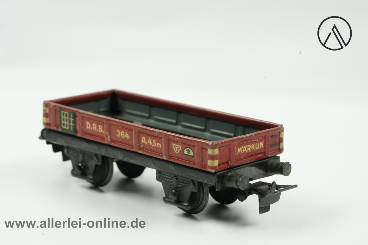 Märklin H0 | Märklin 364 Niederbordwagen D.R.B. | Blech- Güterwagen Modellbahn Märklin H0 | Märklin 364 Niederbordwagen D.R.B. | Blech- Güterwagen Modellbahn