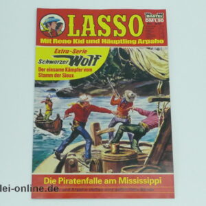 LASSO Comic-Heft Nr. 631 | Die Piratenfalle am Mississippi | Vintage Bastei Verlag Comic