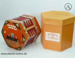 Scholer Concertina / Konzertina | No 8221/90 | 20-Knopf-Anglo | Made in Germany | in Original Schachtel 2