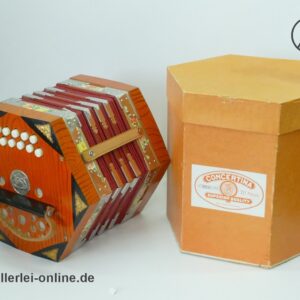 Scholer Concertina / Konzertina | No 8221/90 | 20-Knopf-Anglo | Made in Germany | in Original Schachtel 2