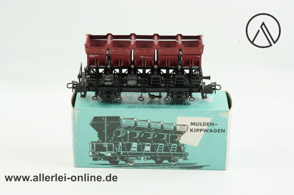 Märklin H0 | Märklin 4635 Muldenkippwagen | Ommi 51 Güterwagen - Kippwagen