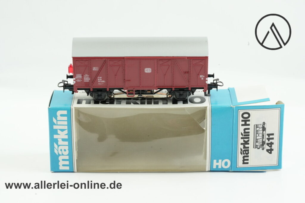 Märklin H0 | Märklin 4411 Gedeckter Güterwagen mit Schlusslaterne | Grs-v der DB | Betr.Nr: 131 5 016-2