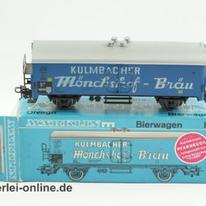 Märklin H0 | Märklin 4660 Bierwagen - KULMBACHER Mönchshof-Bräu - Kühlwagen | Gedeckter Güterwagen
