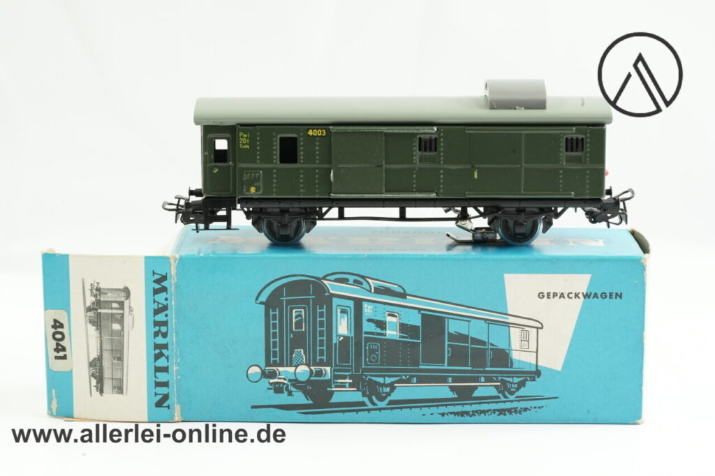 Märklin H0 | Märklin 4041 Gepäckwagen mit Schlusslicht | Pwi Packwagen 4003