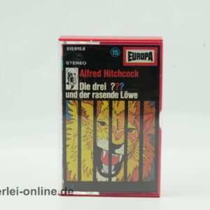 Die Drei ??? | Alfred Hitchcock | Nr. 15 | Die drei ??? und der rasende Löwe | Vintage MC Hörspiel Kassette | Europa Cassette