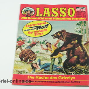 LASSO Comic-Heft Nr. 630 | Die Rache des Grizzlys | Vintage Bastei Verlag Comic