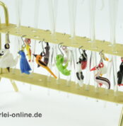 Bowlepieker - Glas-Cocktailspieße mit Halter | Glasmarker-Set | DDR Lauscha Glas