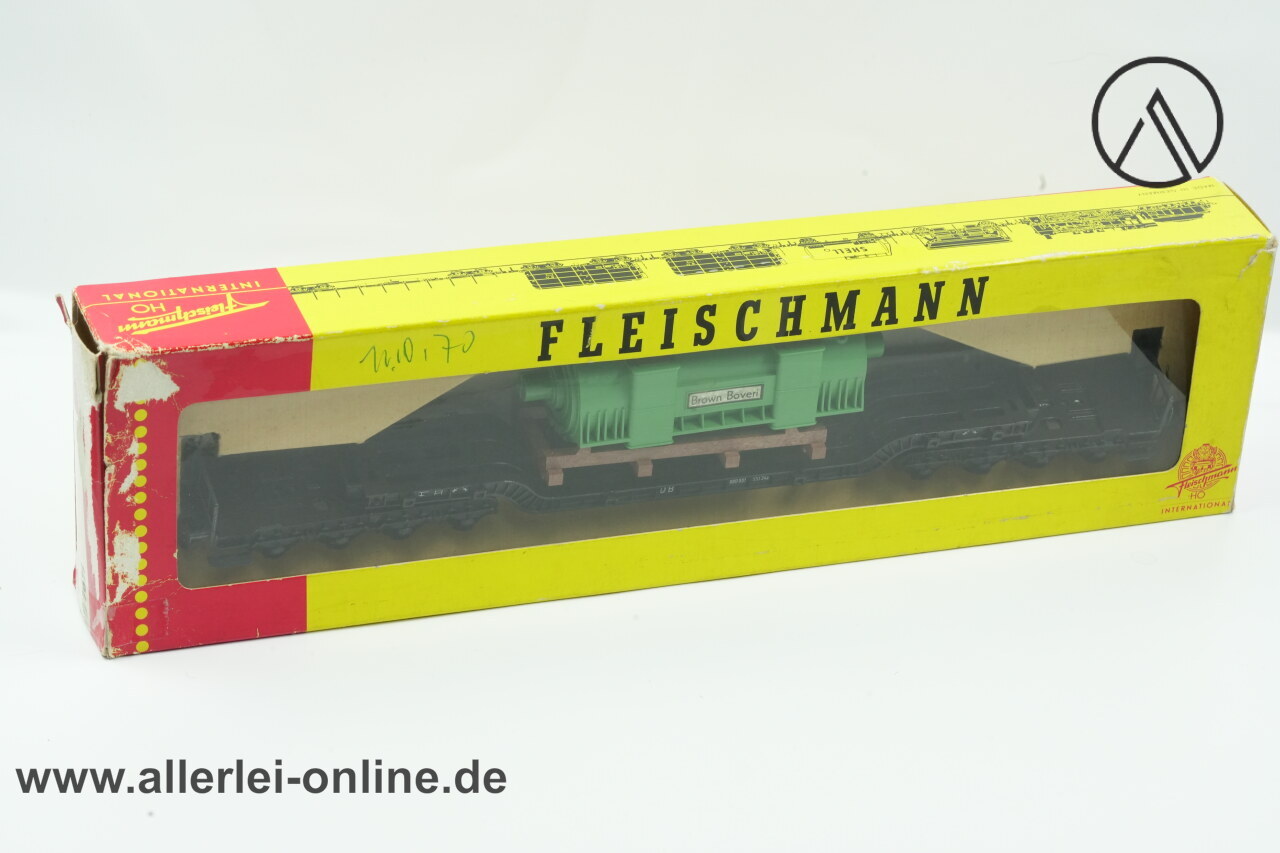 Fleischmann H0 | Fleischmann 1494 G Tiefladewagen Schwertransport Fleischmann H0 | Fleischmann 1494 G Tiefladewagen Schwertransport