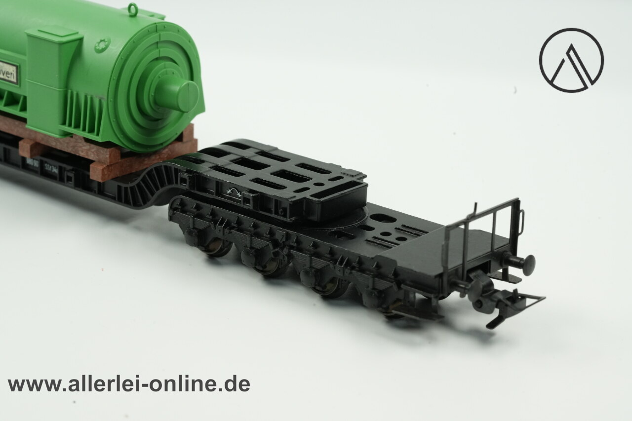 Fleischmann H0 | Fleischmann 1494 G Tiefladewagen mit Brown Boveri Trafo Fleischmann H0 | Fleischmann 1494 G Tiefladewagen mit Brown Boveri Trafo