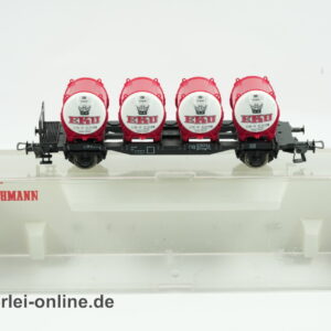 Fleischmann H0 | Fleischmann 5231 EKU Bier Behälter-Tragwagen | 2-Achs Btms 55 Güterwagen