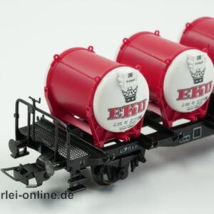 Fleischmann H0 | Fleischmann 5231 EKU Bier Behälter Tragwagen | 2-Achsiger Btms55 Güterwagen