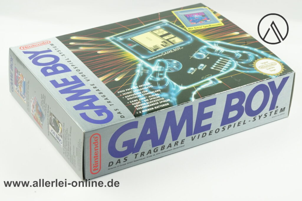 Nintendo GAME BOY Classic | Game Boy DMG-01 ,grau mit TETRIS | Vintage Videospielekonsole Klassiker mit Originalkarton