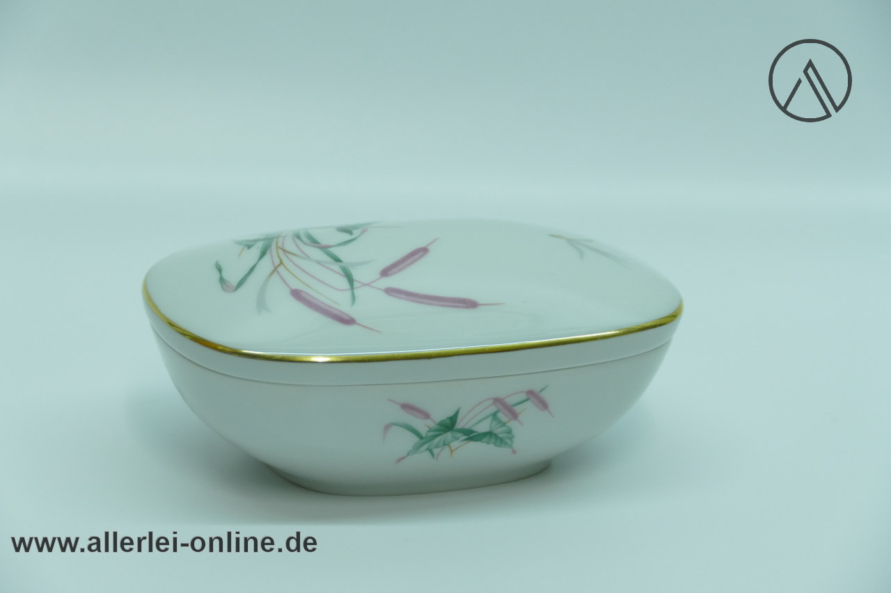 Thomas Porzellan Dose 50er Jahre Schilf Libelle Dekor Thomas Porzellan Dose 50er Jahre Schilf Libelle Dekor