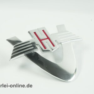 Hanomag Kurier Kühleremblem | Rheinstahlbogen Emblem ca. 10 x 12,5 cm | Hanomag Traktoren und Baumaschinen Emblem