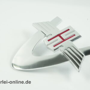 Hanomag Kühleremblem | Rheinstahlbogen Emblem ca. 10 x 12,5 cm | Hanomag Traktoren und Baumaschinen Emblem