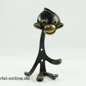 Affe Messing Kleiderhaken | Monkey Garderobe | Walter Bosse für Herta Baller Ära