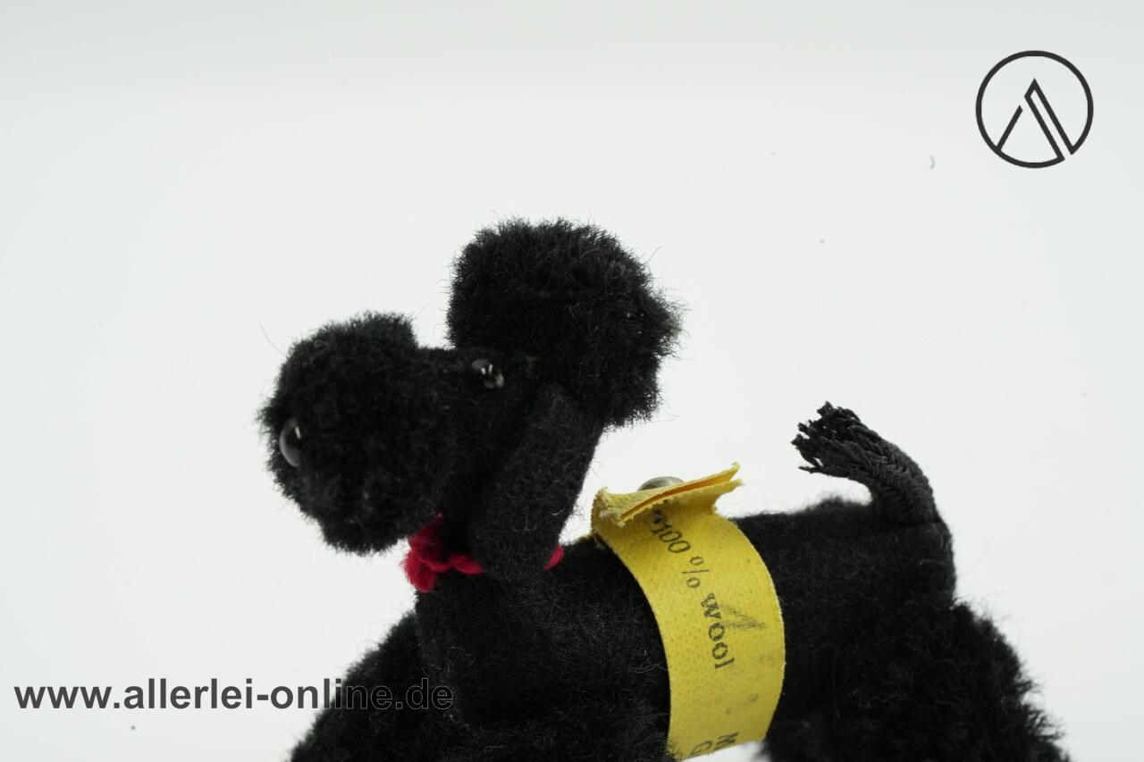 Vintage Steiff Hund | Steiff 1506 Miniatur Pudel mit Halsband | 8 cm Vintage Steiff Hund | Steiff 1506 Miniatur Pudel mit Halsband | 8 cm