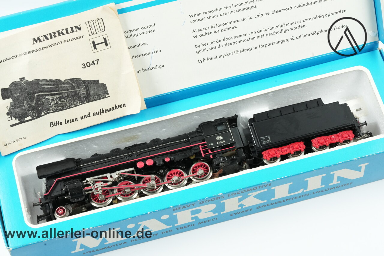 Märklin H0 | Märklin 3047 BR 44 690 Dampflok | Schlepptenderlokomotive mit Originalkarton Märklin H0 | Märklin 3047 BR 44 690 Dampflok | Schlepptenderlokomotive mit Originalkarton