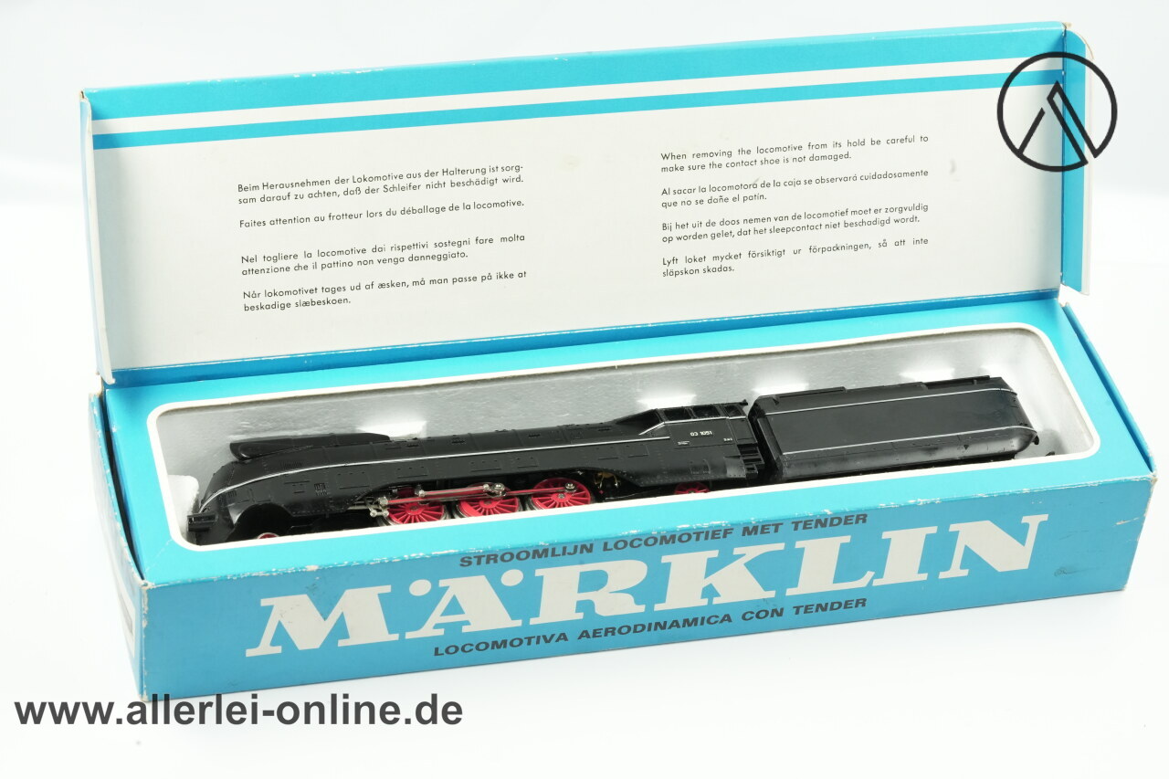 Märklin H0 | Märklin 3094 Stromlinien-Dampflokomotive | Schlepptenderlokomotive BR 03 1051 Märklin H0 | Märklin 3094 Stromlinien-Dampflokomotive | Schlepptenderlokomotive BR 03 1051