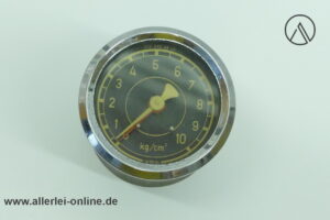 VDO 000 542 24 08 Druckluft Anzeige Instrument | Bremsen Druckluftanzeige | Oldtimer Chrom Bremsdruckanzeige 0-10 bar