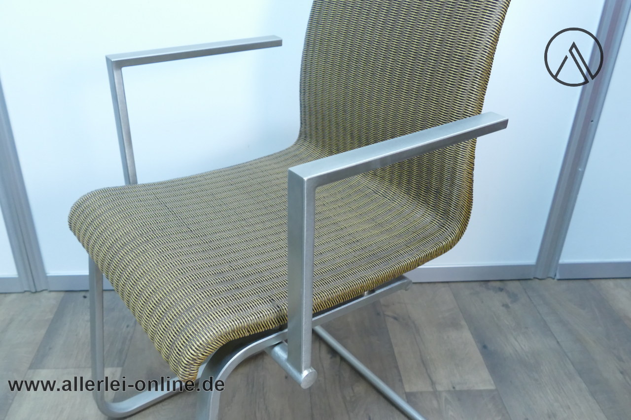 Lloyd Loom LaVida Design Stuhl mit Armlehne | Freischwinger Stuhl Lloyd Loom LaVida Design Stuhl mit Armlehne | Freischwinger Stuhl