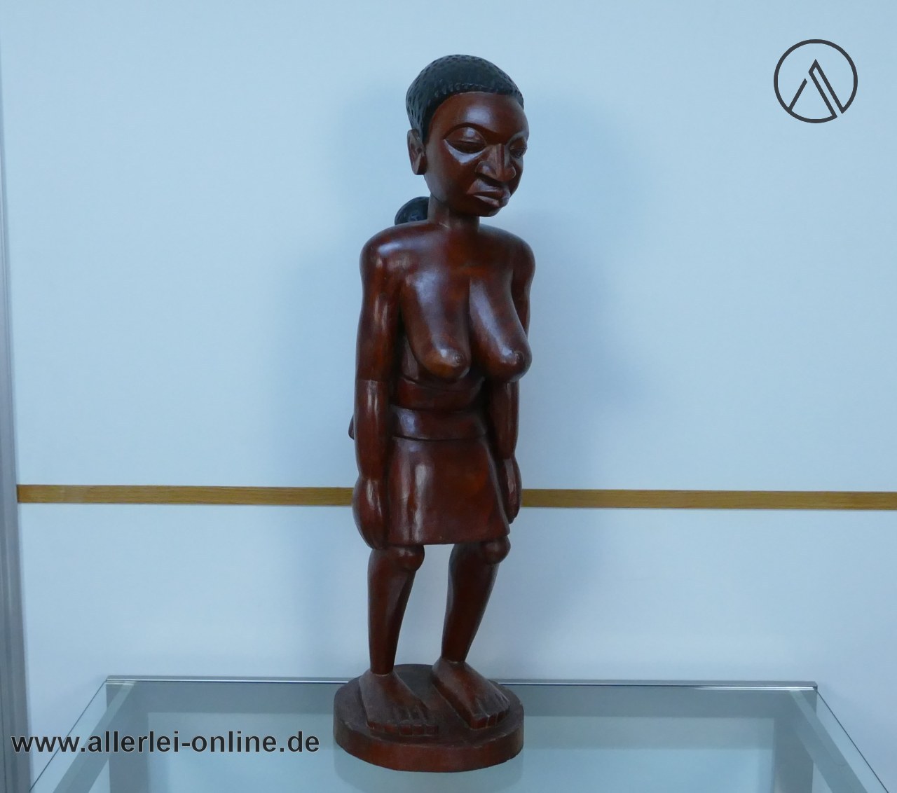 Afrikanische Holzfigur | Mutter mit Kind auf dem Rücken ,massiv Holz 78 cm | Afrikanische Stammeskunst Handarbeit Afrikanische Holzfigur | Mutter mit Kind auf dem Rücken ,massiv Holz 78 cm | Afrikanische Stammeskunst Handarbeit