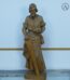 Handgeschnitzte Heiliger Josef Figur | 72 cm Zimmermann Holzfigur mit Hobel und Säge