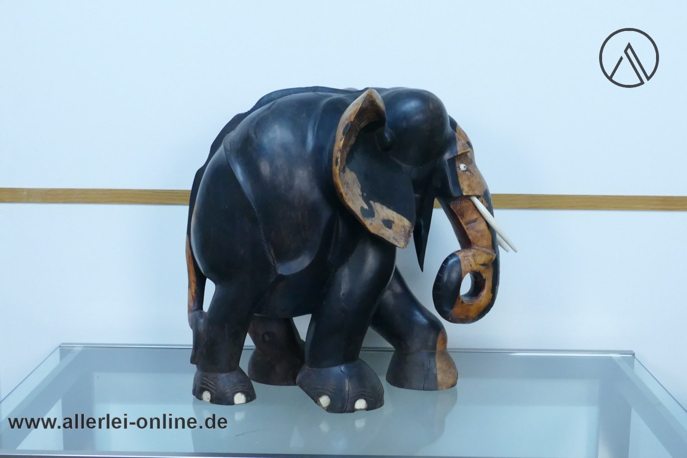Ebenholz Elefant – 42 cm hoch – Handgeschnitzt - Massivholz 18,3 Kg Ebenholz Elefant – 42 cm hoch – Handgeschnitzt - Massivholz 18,3 Kg