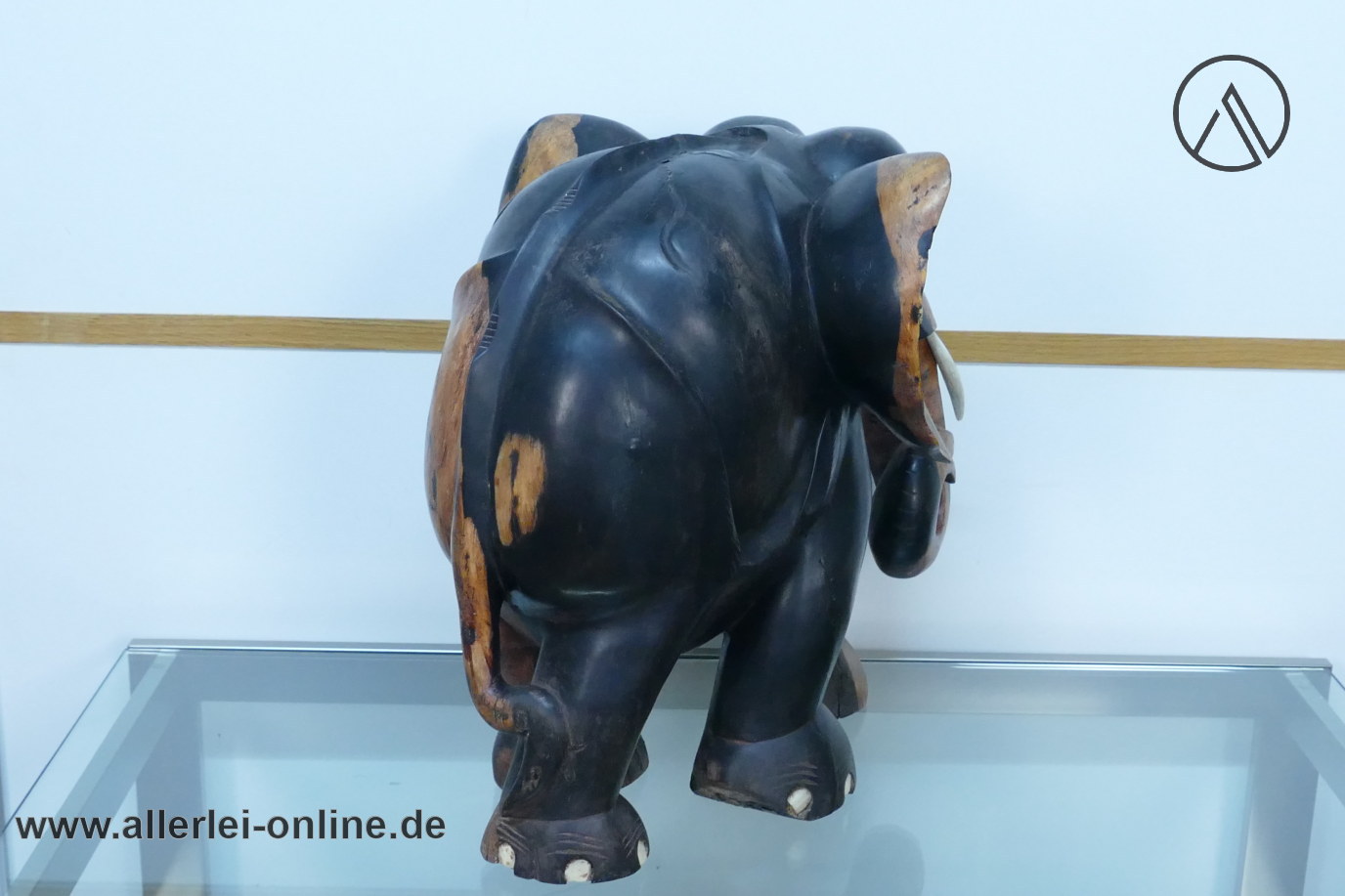 XXL Ebenholz Elefant – 42 cm hoch – Handgeschnitzt - Massivholz 18,3 Kg EBONY ELEPHANT Asiatische Kolonialarbeit XXL Ebenholz Elefant – 42 cm hoch – Handgeschnitzt - Massivholz 18,3 Kg EBONY ELEPHANT Asiatische Kolonialarbeit