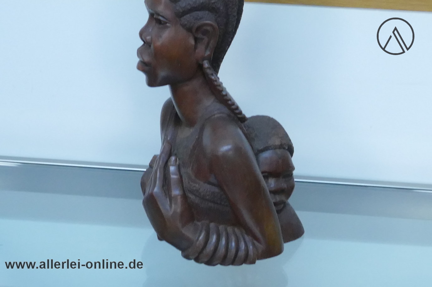 Afrikanische Edelholz Holzfigur | Mutter mit Kind auf dem Rücken ,massiv Holz 48 cm | Afrikanische Volkskunst Handarbeit Afrikanische Edelholz Holzfigur | Mutter mit Kind auf dem Rücken ,massiv Holz 48 cm | Afrikanische Volkskunst Handarbeit