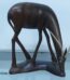 Antilope Holzfigur | Edelholz Gazelle ,massiv Holz Figur 26 cm | Afrikanische Volkskunst Handarbeit