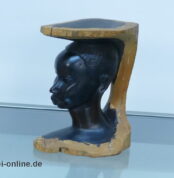 Afrikanische Kunst - Frauenkopf Skulptur | Frauenfigur ,massiv Holz Figur | Afrikanische Volkskunst