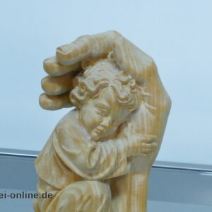 Hand Gottes - Schützende Hand mit Kind | 19 cm Holzfigur