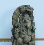 Hinduismus Ganesh Indien Herr der Weisheit und Beseitiger von Hindernissen | Geschnitzte Holzskulptur