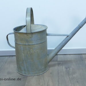 Alte AEMA Zink-Gießkanne | Verzinkte 10 Ltr. Gießkanne mit langer Tülle