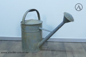 AEMA Zink-Gießkanne | Verzinkte 10 Ltr. Gießkanne mit langer Tülle